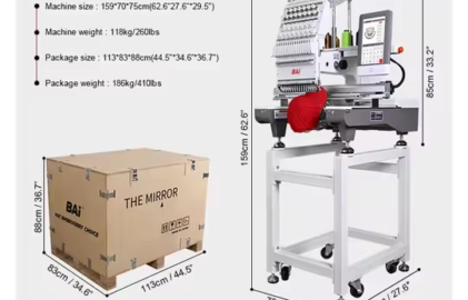 Masina de brodat Bai Mirror 1501 cu 15 culori